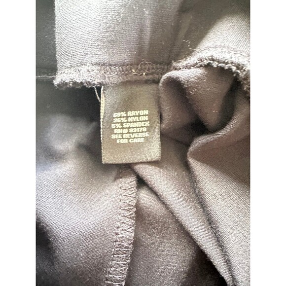 Premise Studio Black Pull On Elasticized Waistband Thick Ponte Leggings Pants M - Picture 5 of 6